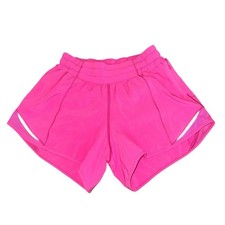 EUC Lululemon Women s Hotty Hot High-Rise Lined Short 4 Sonic Pink Size 2