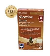 Nicotine Gum Coated Fruit Flavor 4mg 20pcs Exp 12/25