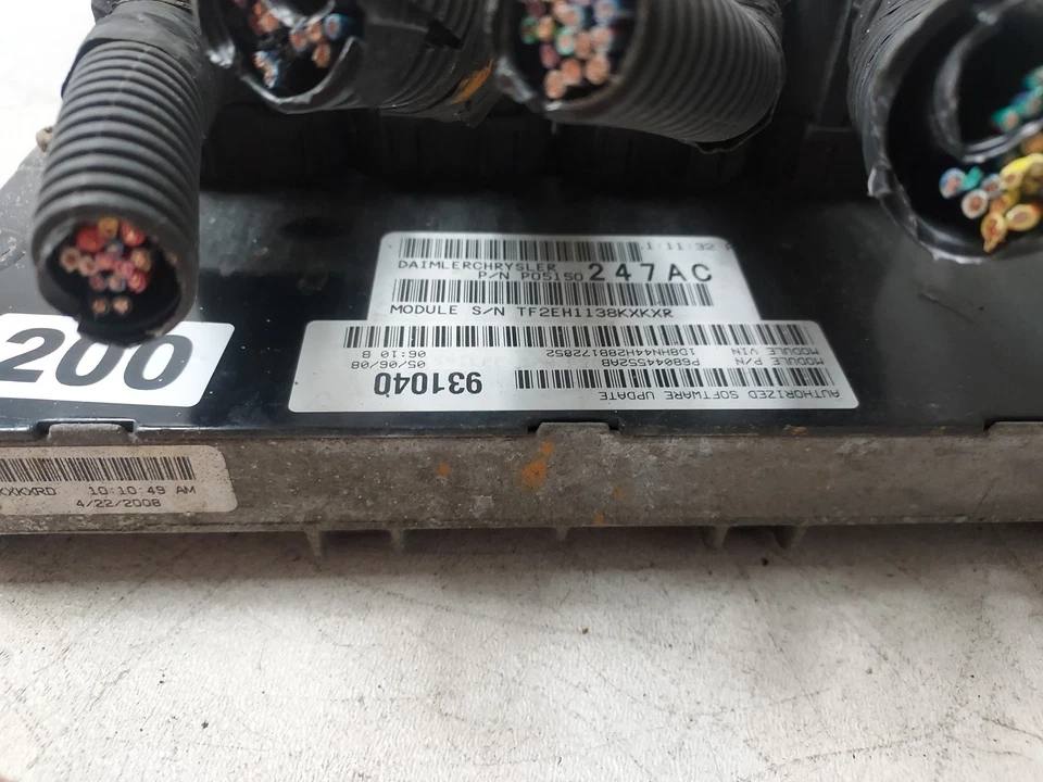 2008 - 2009 道奇 Grand Caravan, Town and Country ECU/ECM P05150247AC Mopar 原始设备制造商 — 第 2/4 张图片