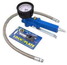 LockNFlate Analog Tire Pressure Inflator/Deflator Gauge