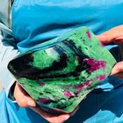 2460g Natural green Ruby zoisite (anylite) crystal Healing