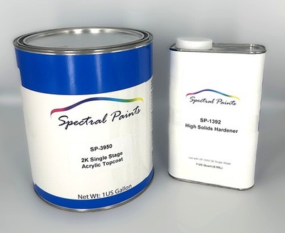 2K Single Stage Topcoat for Mercedes 696 Night Black Gallon Paint