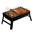 Gardenised Portable Charcoal Grill Foldable Stainless Steel Bbq For Camping