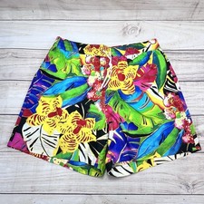 Vtg Polo Ralph Lauren Board Shorts Multicolored Kailua Swim Trunks Surf Sz L