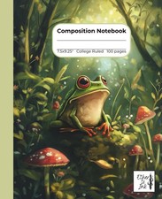 Composition Notebook College Ruled: Frog: Journal for School, Office, College, W