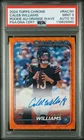 2024 Topps Chrome - Caleb Williams - Orange Wave Auto - /25 - PSA 9 Auto 10