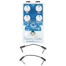 EarthQuaker Devices Dispatch Master V3 Delay/Reverb Pedal with EBS Patch Cables