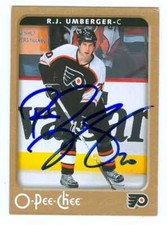 R.J. Umberger autographed Hockey Card (2006-2007 O-Pee-Chee)