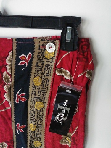 REQUIREMENTS PETITE RIGHT ANGLE RUBI WRAP SKIRT SIZE PL NWT 59303K RETAIL $34.00 - Picture 4 of 9