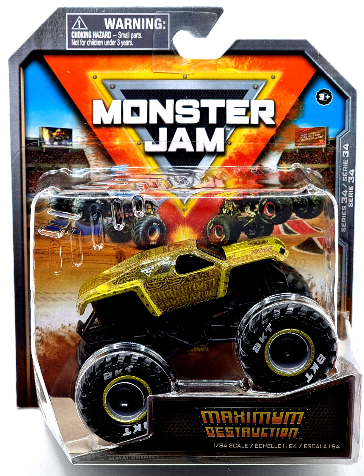 Monster Jam 164 Грузовой автомобиль серии 34 с максимальным рестайлингом 3790₽