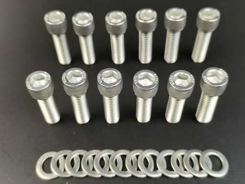 Chevy Sbc 350 12 Point Black Oxide Intake Manifold Bolt Kit - Foto 6