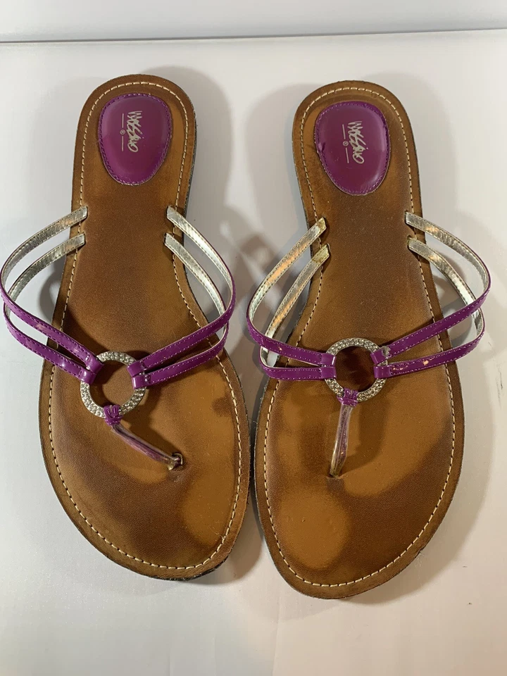 Mossimo womens flat sandals purple size 11 Foto 2 de 4