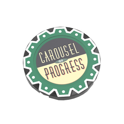 NEW Carousel of Progress - Custom Printed - (3x3 Tile) - Theme Park - MOC