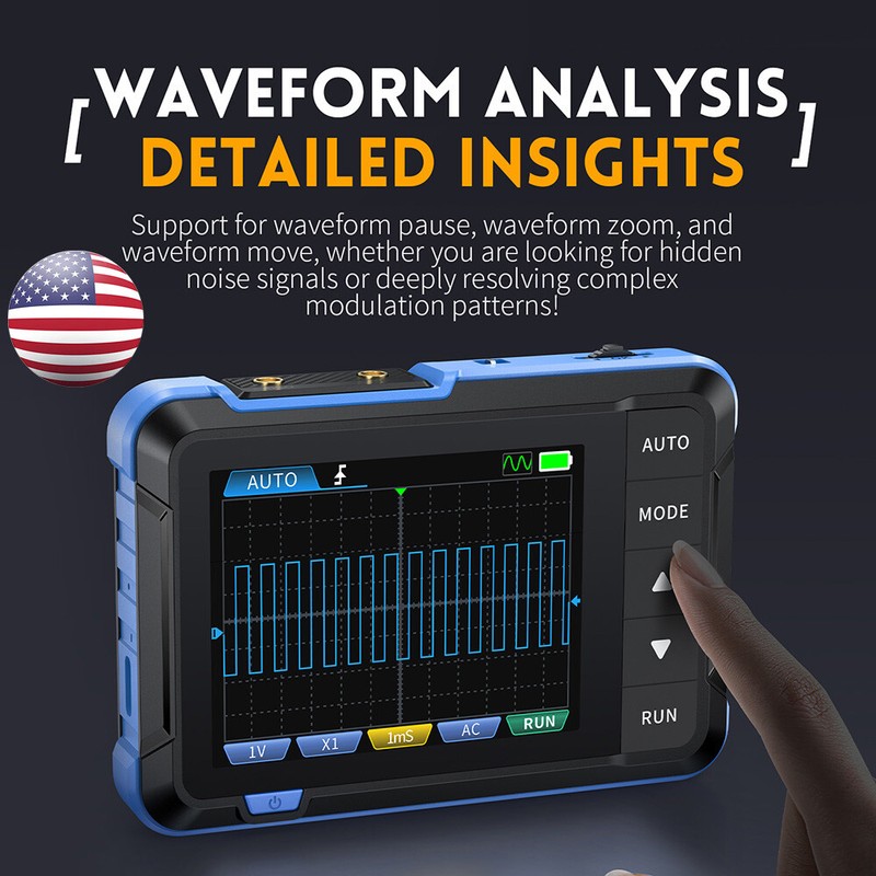 FNIRSI DSO153 2-in-1 Handheld Digital Portable Oscilloscope Signal Generator
