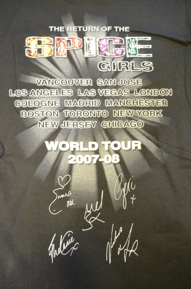 NWOT 2007 Spice Girls Concert T-Shirt The Return of the