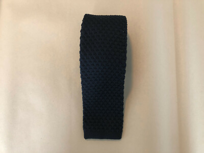 Robert Daniel Plain Navy Square Tie