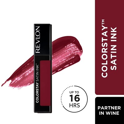 Revlon Colorstay Satin Ink flüssige Lippenfarbe bis zu 16 Stunden getragen 021 PARTNER IN WEIN