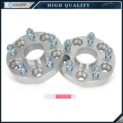 2Pc 1'' 5x4.5 Hub Centric Wheel Spacers 12x1.5 For Toyota RAV4 Sienna Tacoma 5Lug