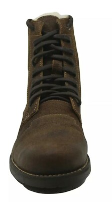 Luxe De Leon Mens Arco Leather Faux Fur Closed Toe Ankle  display picture 3