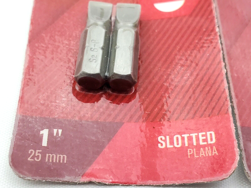 Lot of 2 Packs Ace Hardware 2058048 #6-8 Slotted Screw Driver Bits 1" Long - Picture 4 of 8