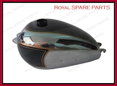 BSA A7 Émbolo Modelo Cromo Y Negro Pintado Gas Gasolina Tanque 1950's - Imagen 1 de 4