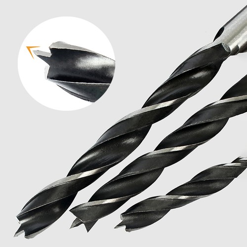 HSS Brad Point Drill Bit Set, Round Shank 1.5-10mm Bit Wood Boring Drill Bits - Picture 3 of 11