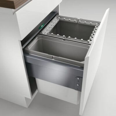 Cox  Base 460 R/600-2, Abfallsammler für Frontauszüge, hellgrau, H 460 mm