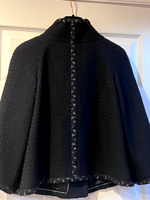 CHANEL 11A NEW Paris-Byzance BLACK JACKET BRAIDED TRIM GRIPOIX