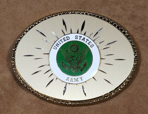 United States Army Enamel Belt Buckle