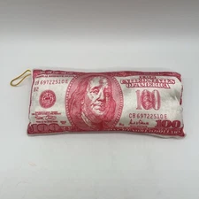 12” Money US 100 Dollar Bill Pink Pillow Plush!