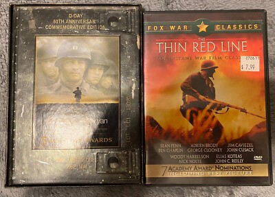 2 Movies Saving Private Ryan Tom Hanks D-day Edition Thin Red Line Sean Penn