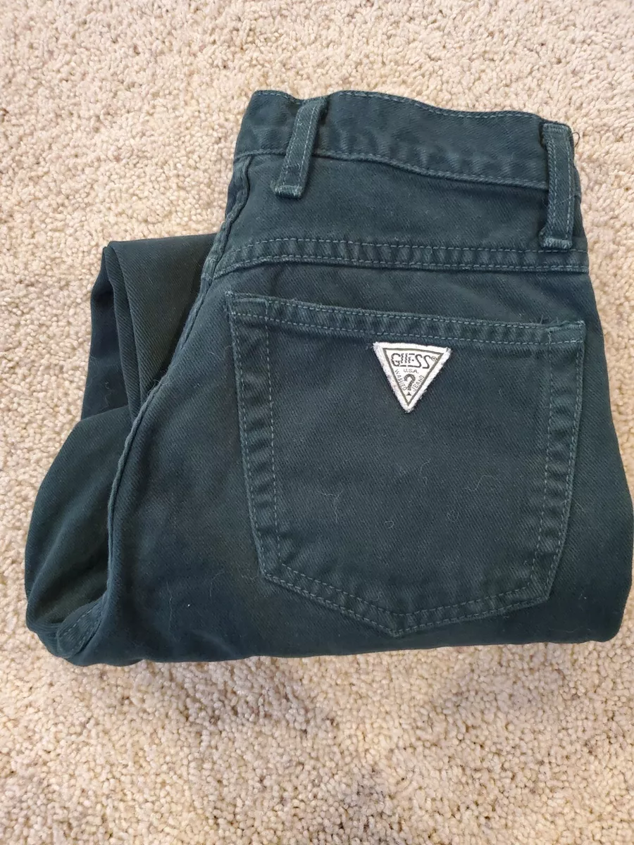 Women&#039;s Guess Georges Marciano Jeans Dk Green Sz 26 Style 43050A Color EUC | eBay