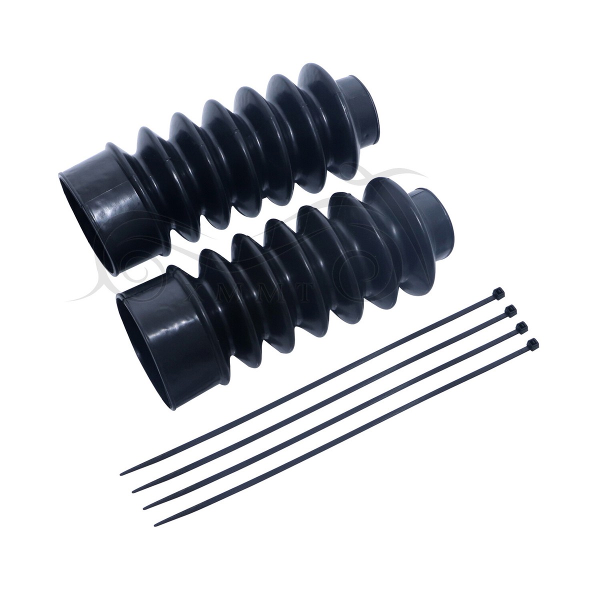 Drag Specialties / Cyclesmith Fork Boots Gaitors – Harley FXD XL & More – 39mm – Black Rubber Pair