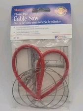 Master Plumber Plastic Pipe Cable Saw #491 004 Stainless Steel, Rust Proof -USA-