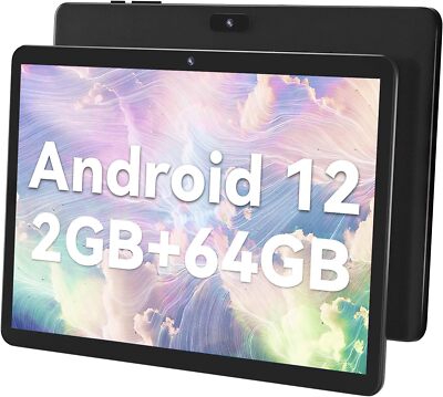 SGIN 10.1'' Tablet Android 12 LCD 2GB + 64GB Tablet 1.6GHz 2MP+5MP Dual Camera