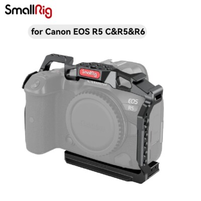 SmallRig R5 R6 Full Camera Cage for Canon EOS R5 & R5 C & R6 QR Plate For Arca