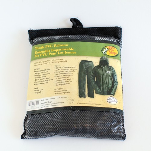 Youth PVC Raincoat Bass Pro Shops Large