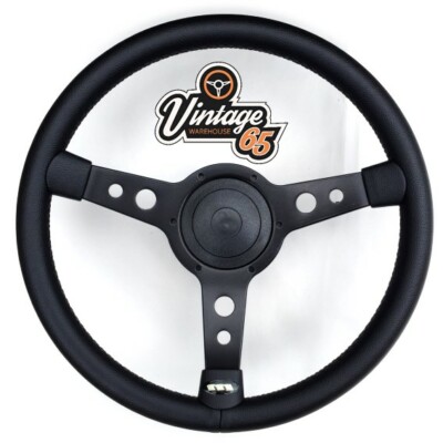Retro Oldtimer 15 '' Poliert Speichen Semi Gewölbt Lenkrad Boss Montagesatz