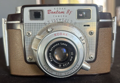 Vintage 1954-1957 Eastman Kodak Co Bantam RF Camera 35 mm With Leather Case