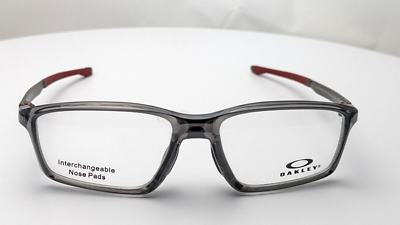 Oakley Chamber OX8138-0353 Polished Grey Smoke Rectangle Mens