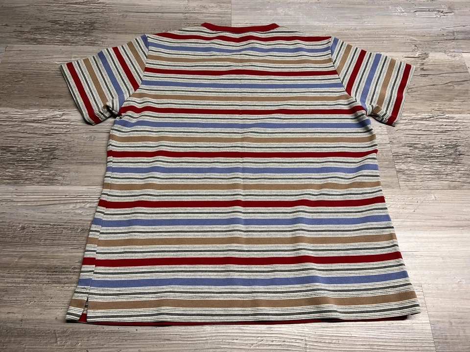 Camiseta Vintage Bobbie Brooks Rayas Grunge Lite Midriff Cuadrada Manga Corta Años 90 Foto 2 de 4