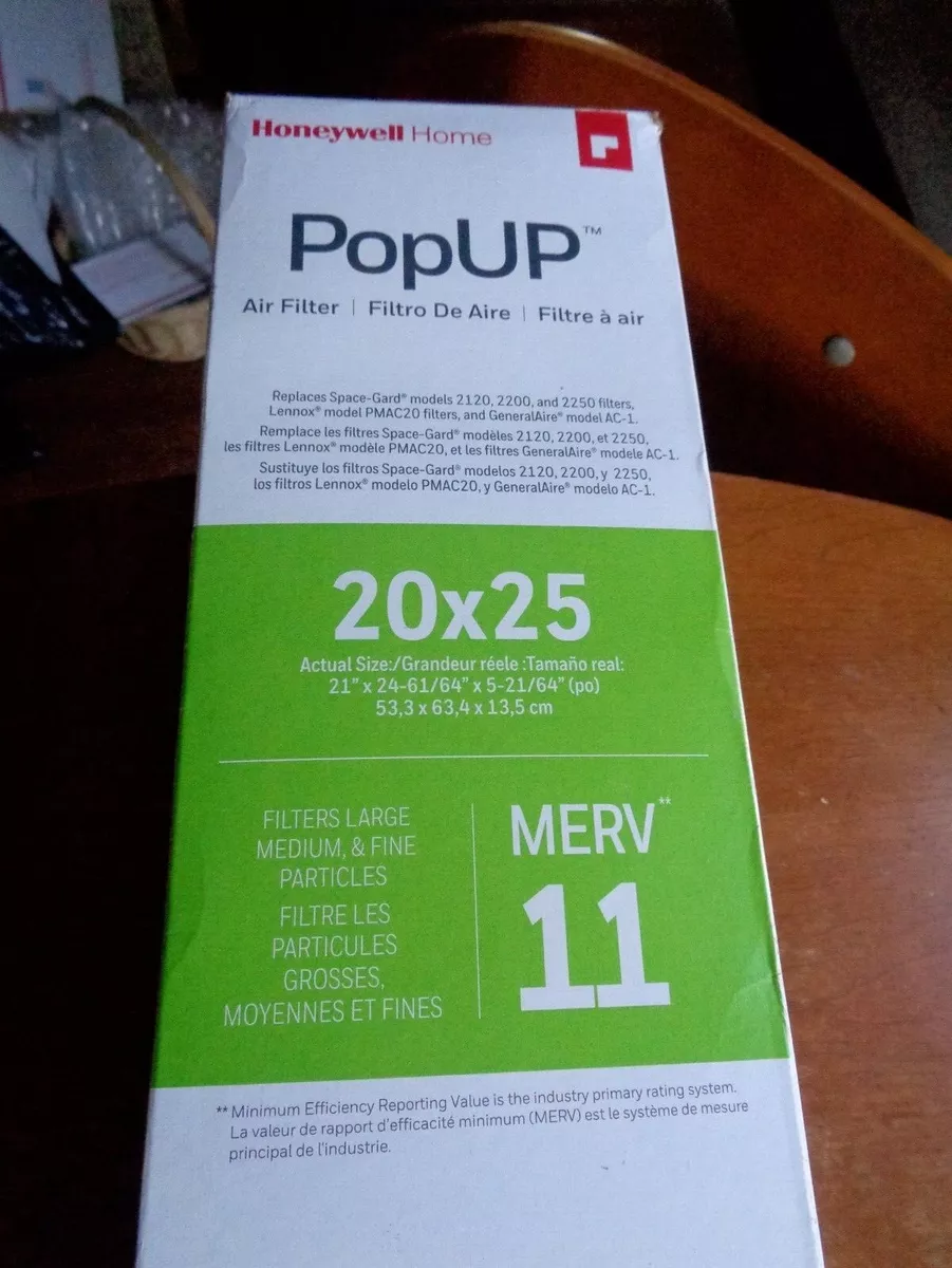 Honeywell popup 2024 filter 20x25