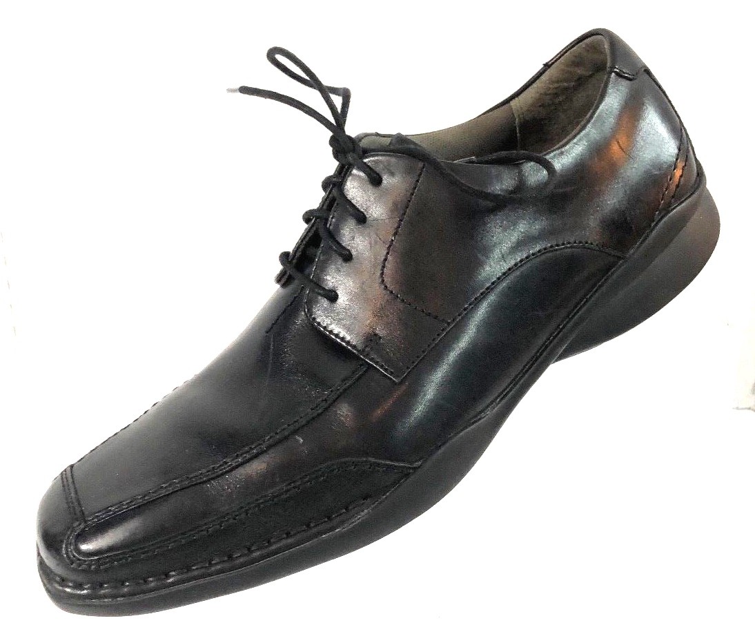 Clarks men\'s black dress shoes oxfords size 11.5 (F) Man main image 4