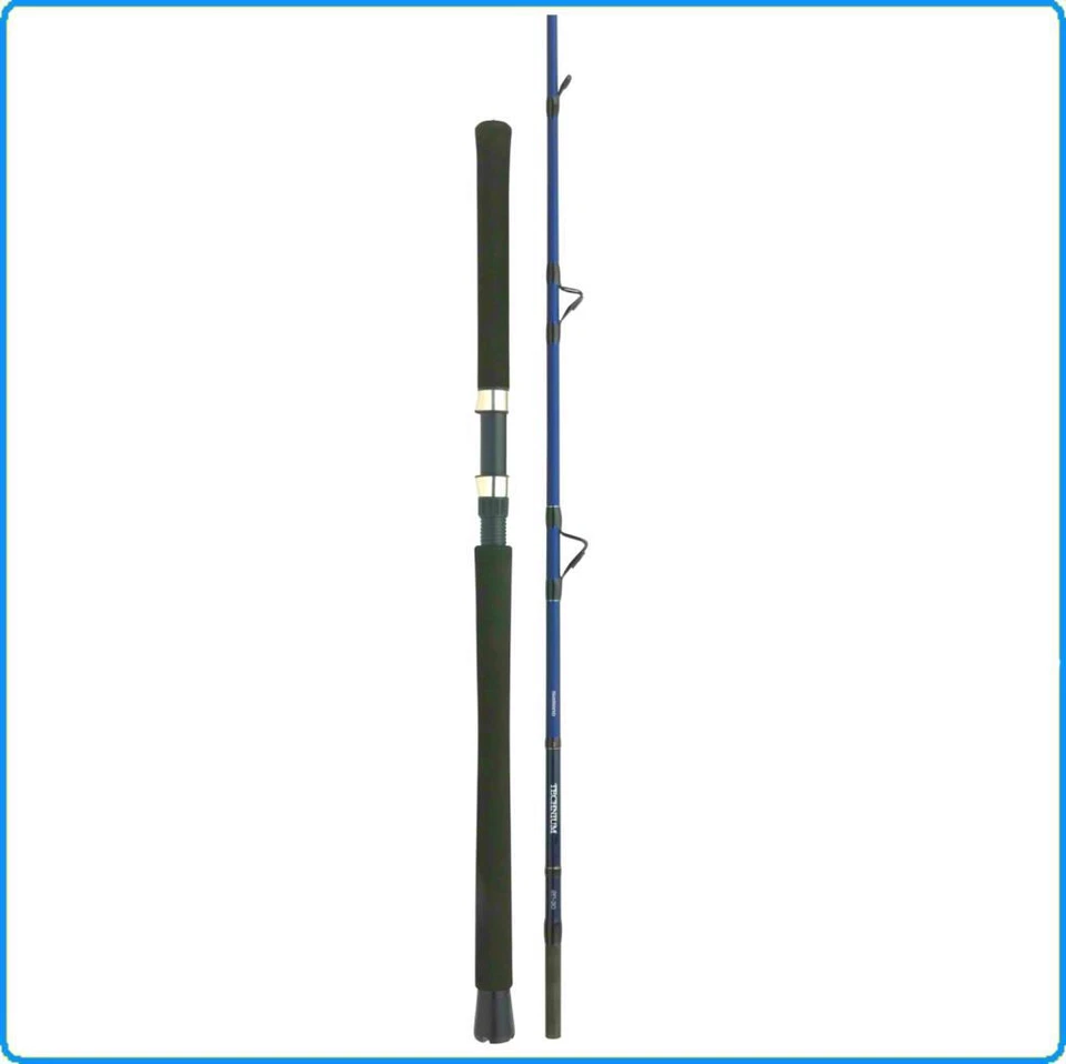 CANNA SHIMANO TECHNIUM BOAT SLIM BRAID 2.36MT 30-50lb PESCA TRAINA BOLENTINO - Immagine 2 di 4