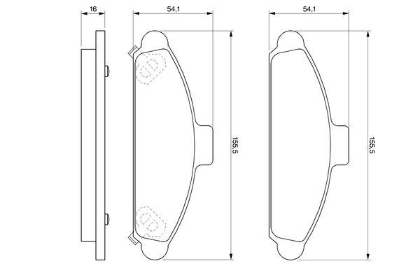 Kit pastiglie freno, Freno a disco BOSCH 0986424330