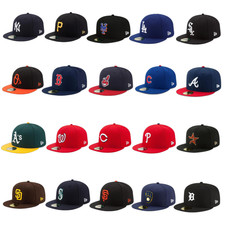 New MLB Fitted Hat Herren Baseballmütze 59FI...