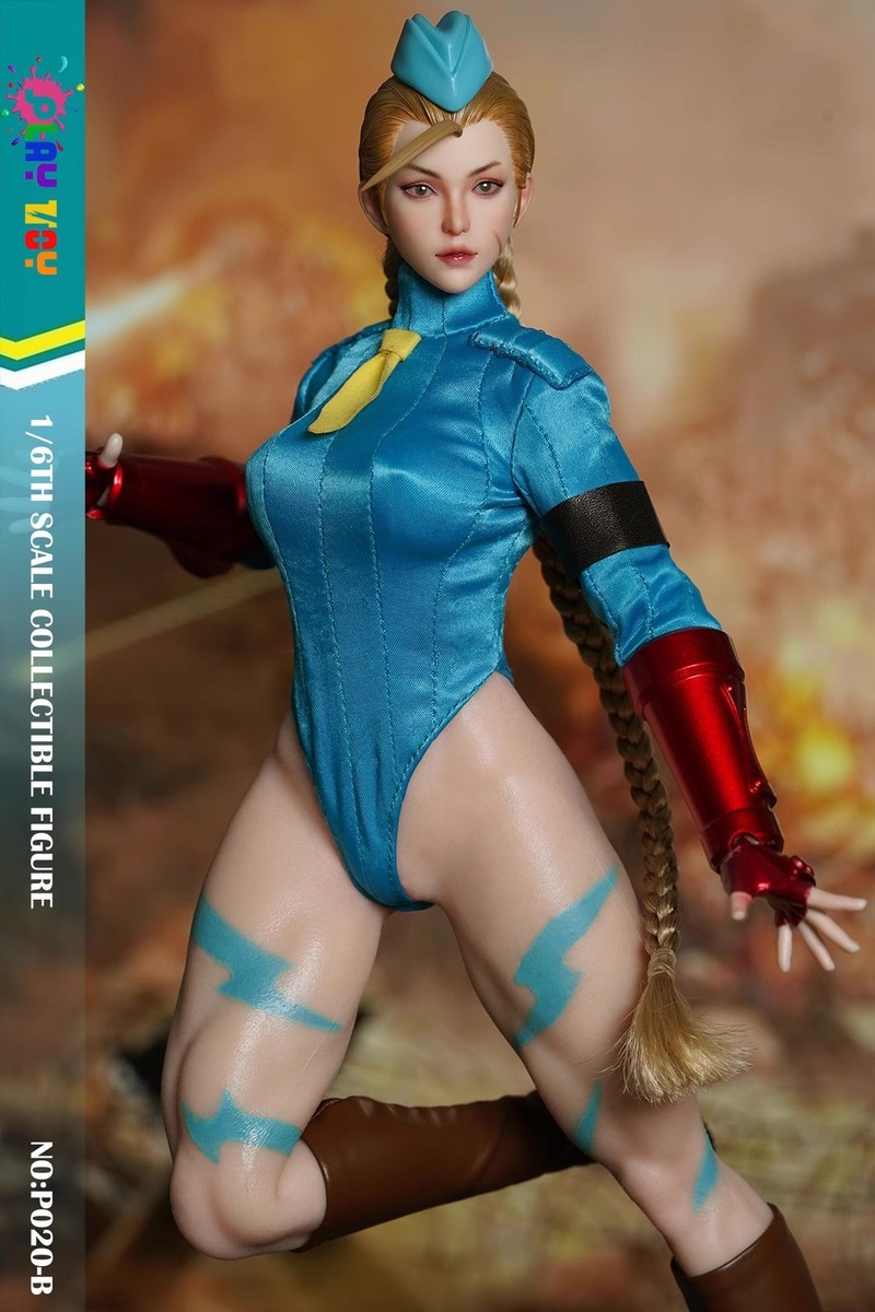 Play Toy P020 1/6 Street Fighte Cammy White Blue Clothes Play Toy P020 1/6 Street Fighte Cammy White Blue Clothes