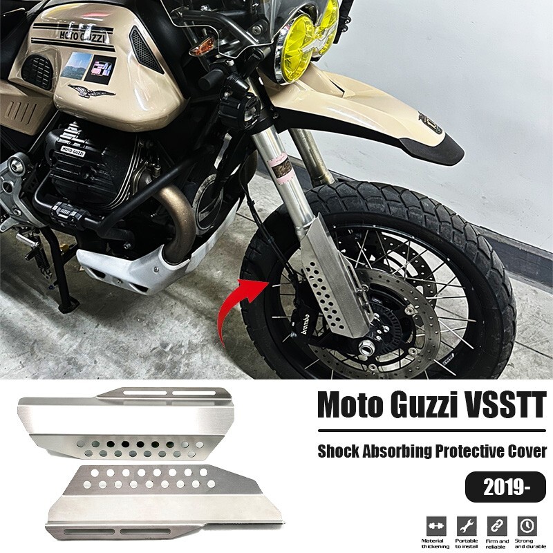 Motorrad Gabel Slider Für Moto Guzzi V85 TT 850 E4/E5 2019-2025 - Crash Protector In Rot/Blau/Schwarz