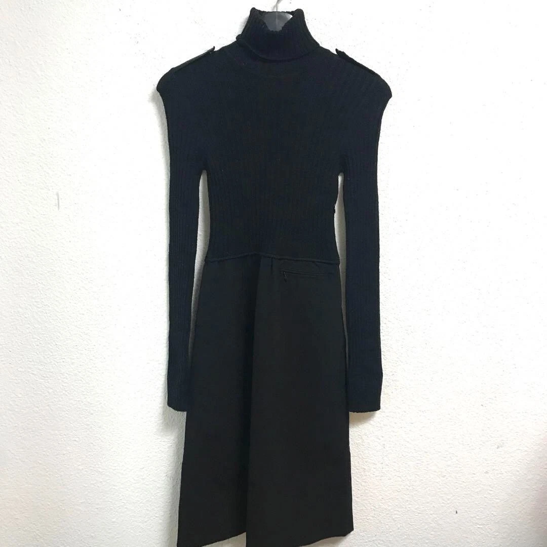 Robe GUCCI femme taille 40 polyamide laine acrylique viscose élastine noir