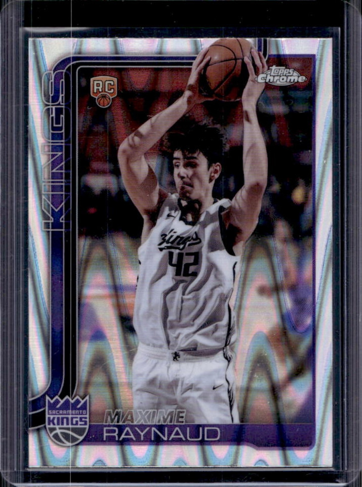 2025-26 Topps Chrome Maxime Raynaud RC RayWave Refractor Rookie #293 Kings